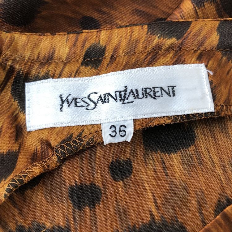 Saint Laurent Paris Saint Laurent Leopard Print Blouse Size 36 Size XS / US 0-2 / IT 36-38 - 3 Thumbnail