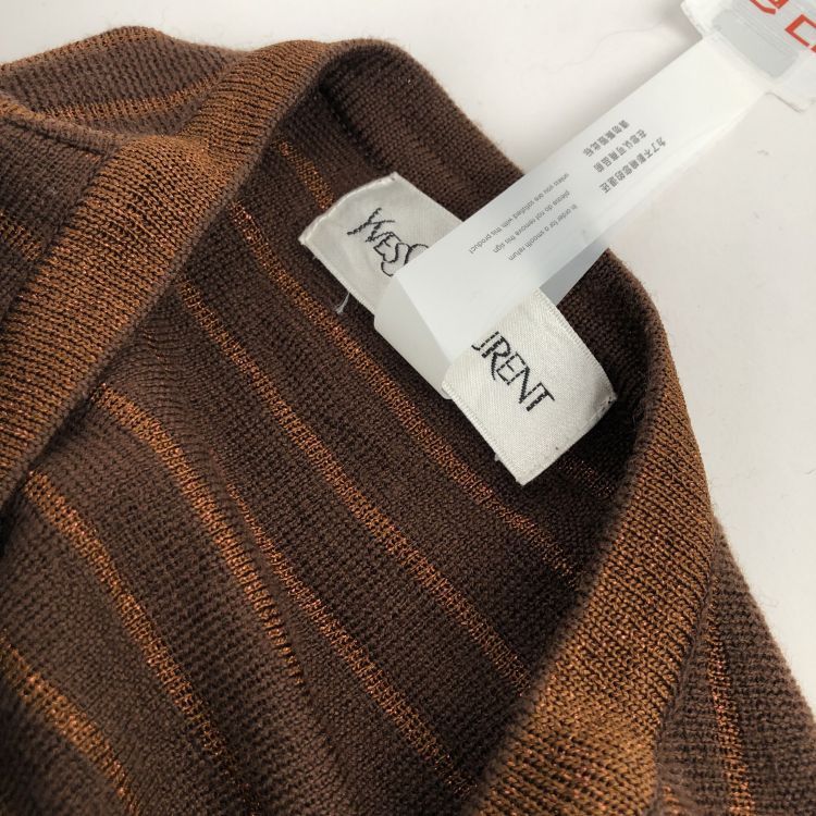 Yves Saint Laurent Yves Saint Laurent Striped Knit Cardigan Size M Size M / US 6-8 / IT 42-44 - 6 Thumbnail