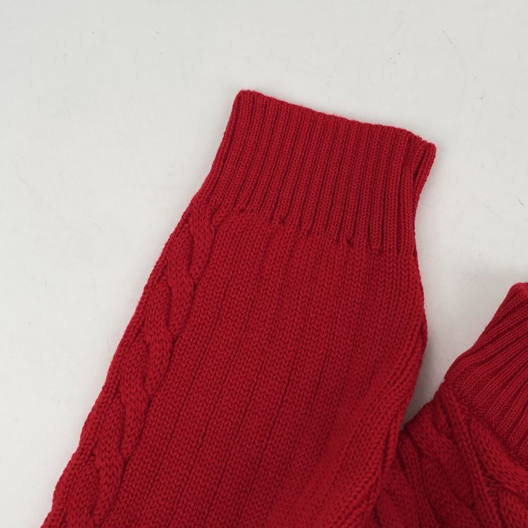 Yves Saint Laurent Yves Saint Laurent Red Cable Knit Sweater Size M Size M / US 6-8 / IT 42-44 - 5 Thumbnail