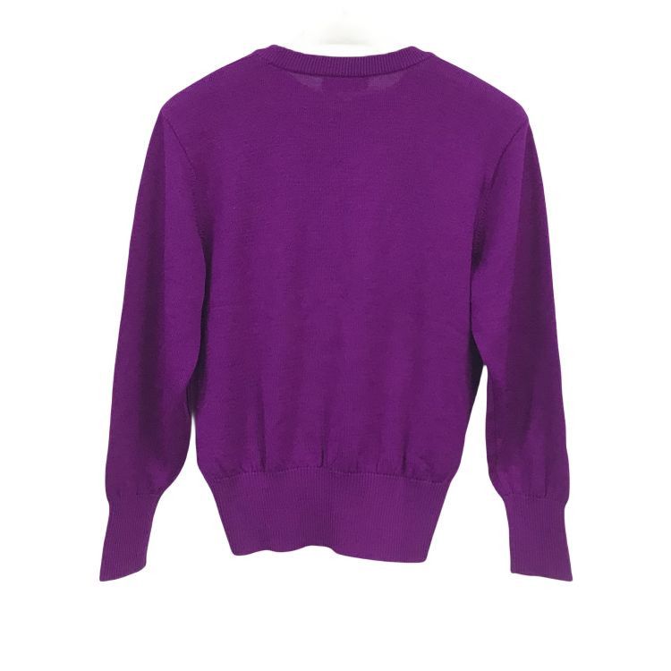 Yves Saint Laurent Yves Saint Laurent Purple Wool Knit Sweater Size M Size M / US 6-8 / IT 42-44 - 2 Thumbnail