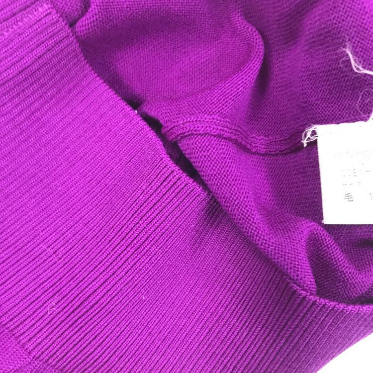 Yves Saint Laurent Yves Saint Laurent Purple Wool Knit Sweater Size M Size M / US 6-8 / IT 42-44 - 5 Thumbnail