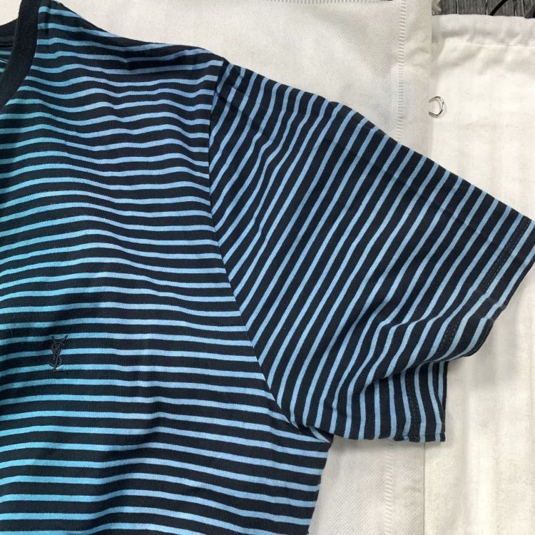 Saint Laurent Paris Saint Laurent Striped T-Shirt Size M Size US M / EU 48-50 / 2 - 6 Thumbnail
