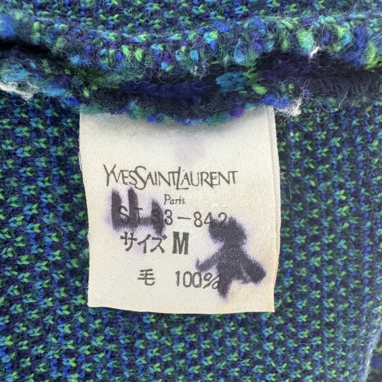 Saint Laurent Paris Saint Laurent Patterned Knit Cardigan Size M Size US M / EU 48-50 / 2 - 3 Thumbnail