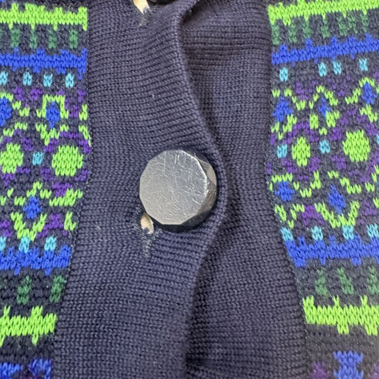 Saint Laurent Paris Saint Laurent Patterned Knit Cardigan Size M Size US M / EU 48-50 / 2 - 5 Thumbnail