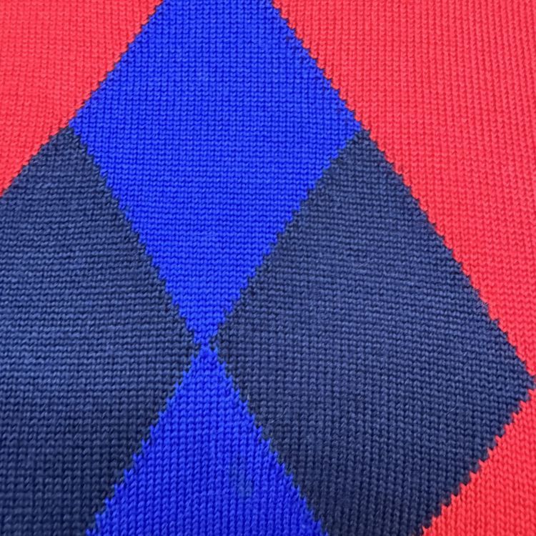 Saint Laurent Paris Saint Laurent Argyle Knit Sweater Size M Size US M / EU 48-50 / 2 - 5 Thumbnail
