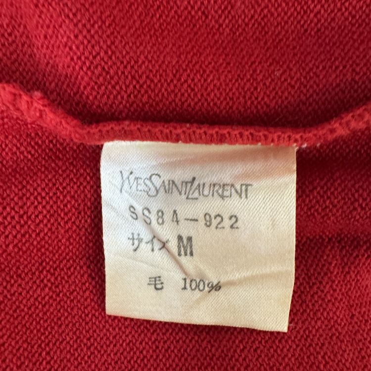 Saint Laurent Paris Saint Laurent Argyle Knit Sweater Size M Size US M / EU 48-50 / 2 - 3 Thumbnail