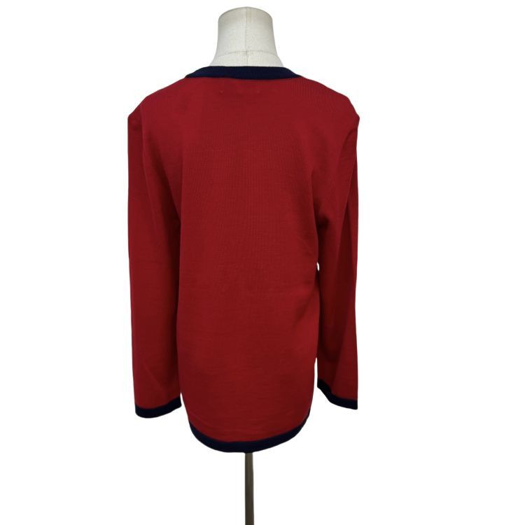 Saint Laurent Paris Saint Laurent Argyle Knit Sweater Size M Size US M / EU 48-50 / 2 - 2 Thumbnail