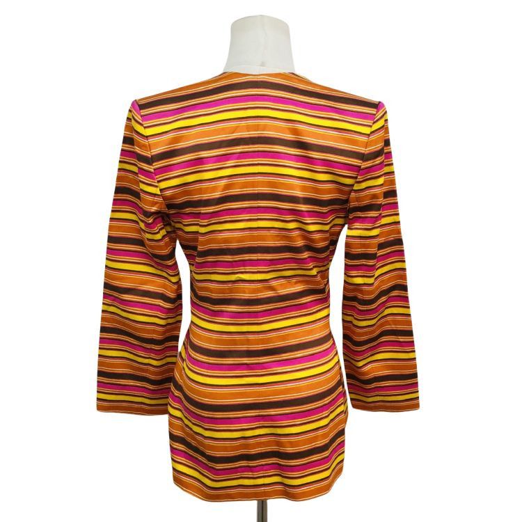Saint Laurent Paris Saint Laurent Striped Zip Jacket Size 36 Size XS / US 0-2 / IT 36-38 - 2 Thumbnail