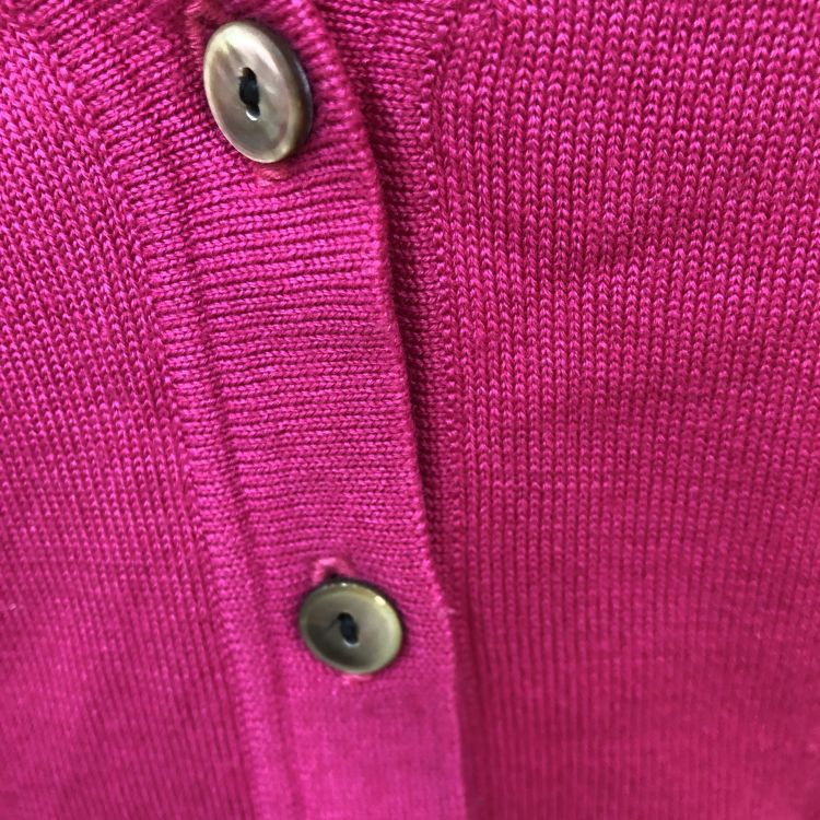 Saint Laurent Paris Saint Laurent Magenta V-Neck Cardigan Size M Size M / US 6-8 / IT 42-44 - 5 Thumbnail