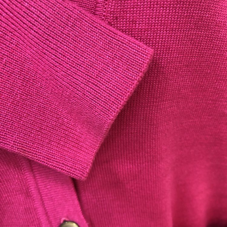 Saint Laurent Paris Saint Laurent Magenta V-Neck Cardigan Size M Size M / US 6-8 / IT 42-44 - 6 Thumbnail