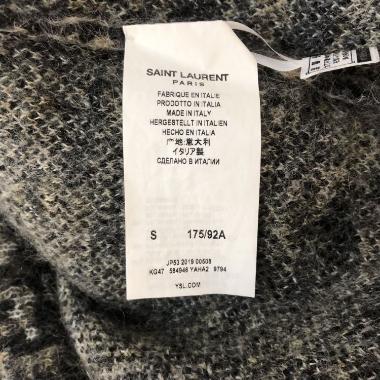 Saint Laurent Paris Saint Laurent Leopard Mohair Sweater Size S Size US S / EU 44-46 / 1 - 4 Thumbnail
