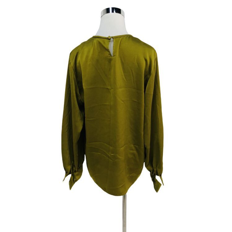 Yves Saint Laurent Yves Saint Laurent Olive Green Blouse Size M Size M / US 6-8 / IT 42-44 - 2 Thumbnail
