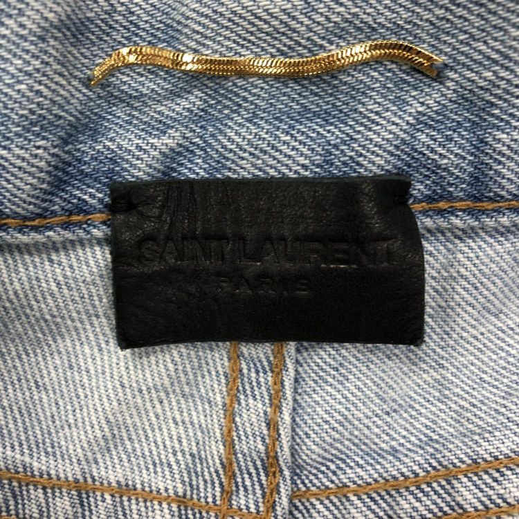 Saint Laurent Paris Saint Laurent Light Wash Denim Jeans Size 27 Size US 27 - 3 Thumbnail