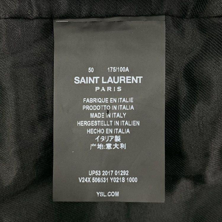 Saint Laurent Paris Saint Laurent Embroidered Pattern Bomber Jacket Size M Size US M / EU 48-50 / 2 - 4 Thumbnail