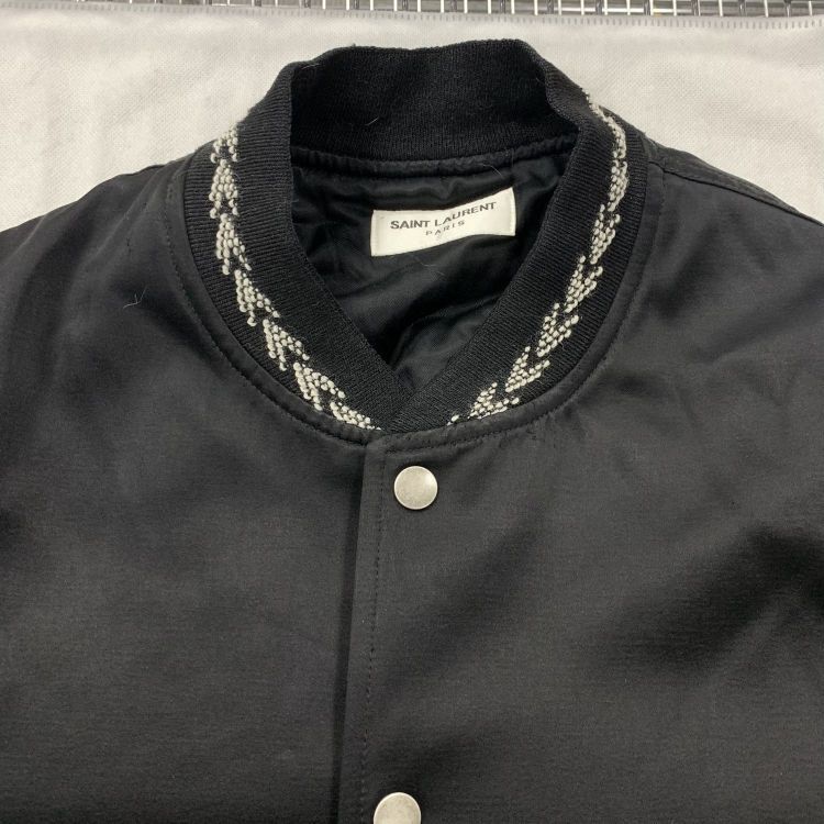 Saint Laurent Paris Saint Laurent Embroidered Pattern Bomber Jacket Size M Size US M / EU 48-50 / 2 - 6 Thumbnail