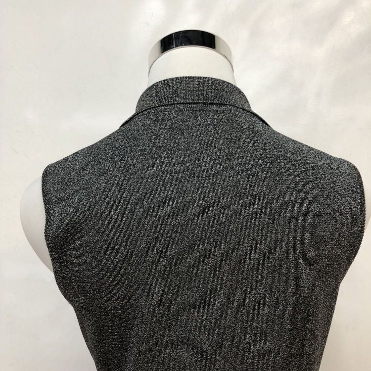 Yves Saint Laurent Yves Saint Laurent Gray Button Up Sleeveless Dress Size M Size M / US 6-8 / IT 42-44 - 9 Thumbnail
