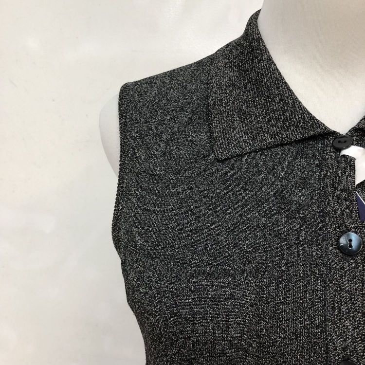 Yves Saint Laurent Yves Saint Laurent Gray Button Up Sleeveless Dress Size M Size M / US 6-8 / IT 42-44 - 7 Thumbnail