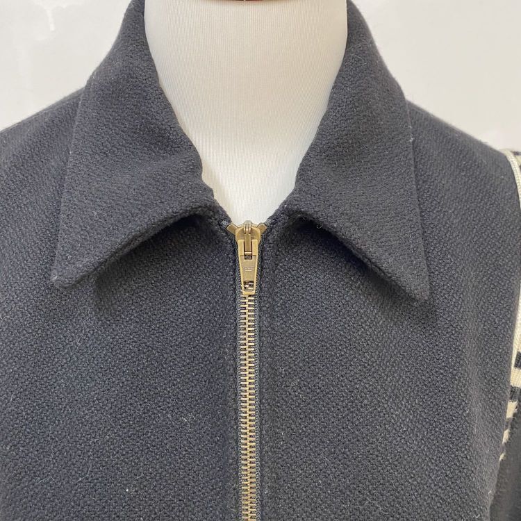 Saint Laurent Paris Saint Laurent Striped Shoulder Zip-Up Jacket Size S Size US S / EU 44-46 / 1 - 6 Thumbnail