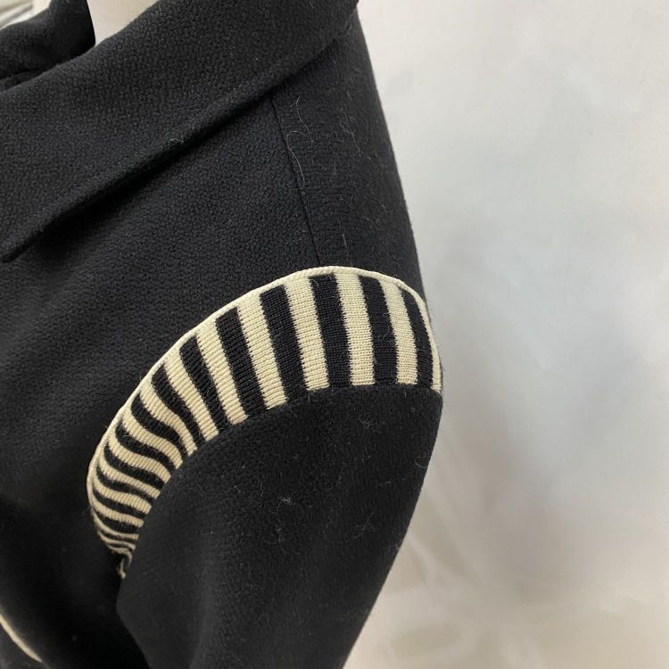 Saint Laurent Paris Saint Laurent Striped Shoulder Zip-Up Jacket Size S Size US S / EU 44-46 / 1 - 7 Thumbnail