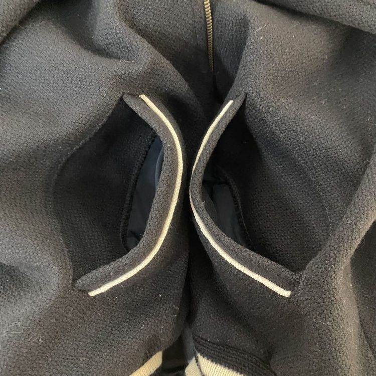 Saint Laurent Paris Saint Laurent Striped Shoulder Zip-Up Jacket Size S Size US S / EU 44-46 / 1 - 11 Thumbnail