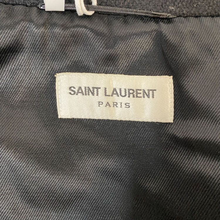 Saint Laurent Paris Saint Laurent Striped Shoulder Zip-Up Jacket Size S Size US S / EU 44-46 / 1 - 3 Thumbnail
