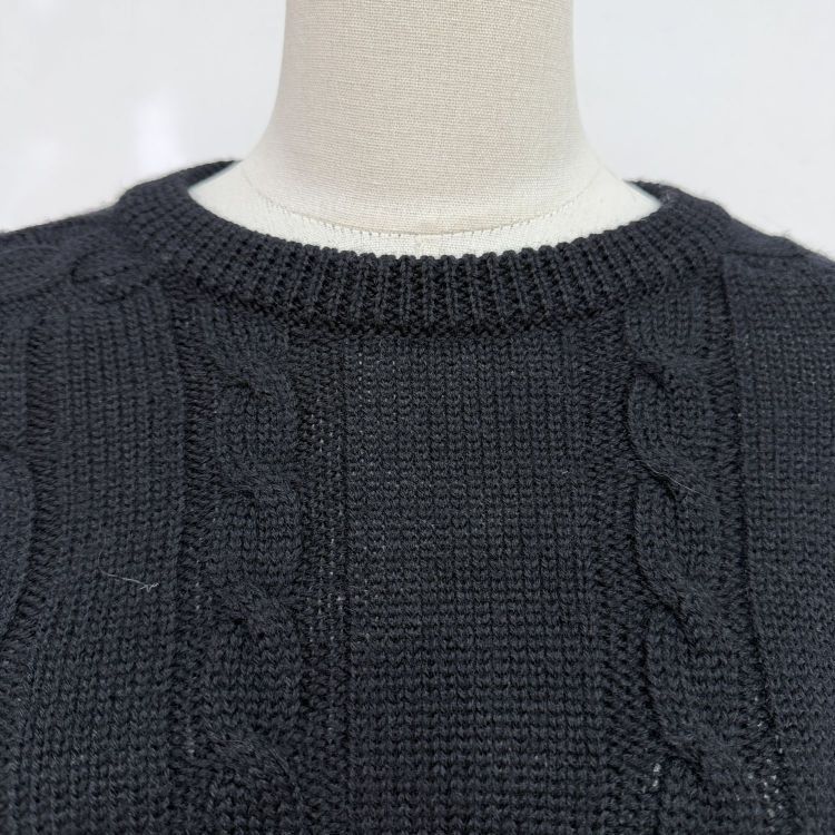 Saint Laurent Paris Saint Laurent Floral Embroidered Cable Knit Sweater Size S Size US S / EU 44-46 / 1 - 6 Thumbnail