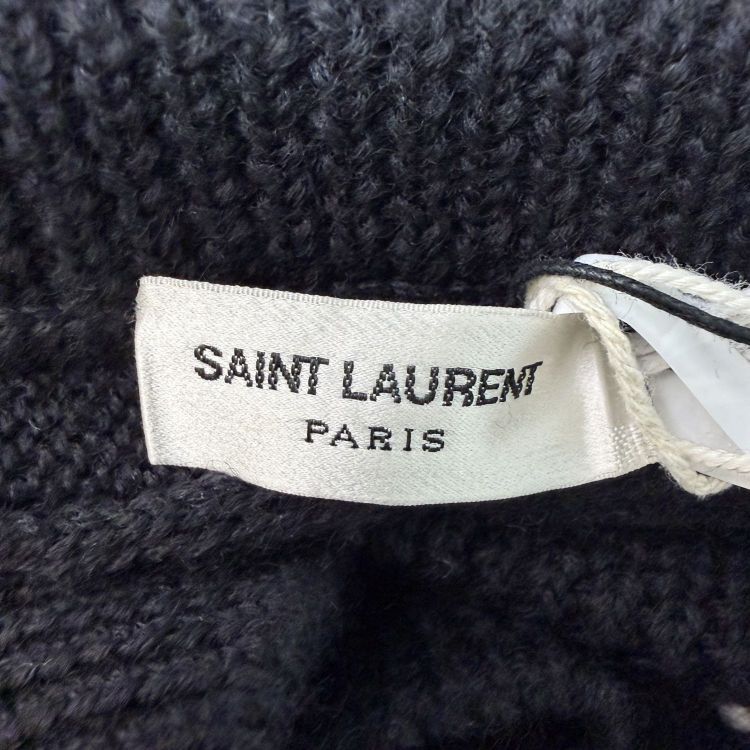 Saint Laurent Paris Saint Laurent Floral Embroidered Cable Knit Sweater Size S Size US S / EU 44-46 / 1 - 3 Thumbnail