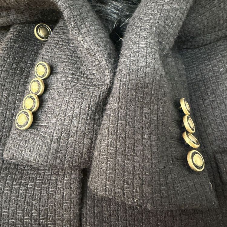 Saint Laurent Paris Saint Laurent Faux Fur Collar Jacket FR 38 Size S / US 4 / IT 40 - 11 Thumbnail