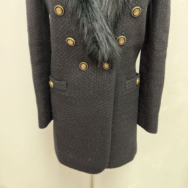 Saint Laurent Paris Saint Laurent Faux Fur Collar Jacket FR 38 Size S / US 4 / IT 40 - 9 Thumbnail