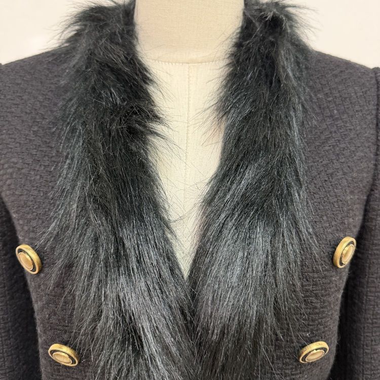 Saint Laurent Paris Saint Laurent Faux Fur Collar Jacket FR 38 Size S / US 4 / IT 40 - 6 Thumbnail