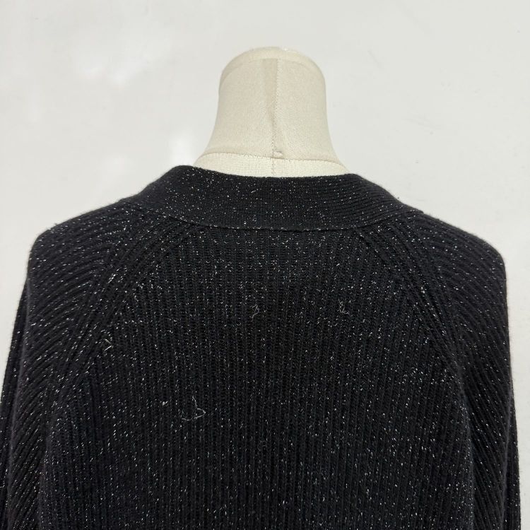Saint Laurent Paris Saint Laurent Metallic Wool Knit Cardigan Size XL Size US XL / EU 56 / 4 - 10 Thumbnail