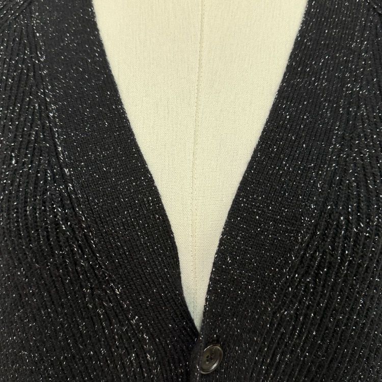 Saint Laurent Paris Saint Laurent Metallic Wool Knit Cardigan Size XL Size US XL / EU 56 / 4 - 6 Thumbnail