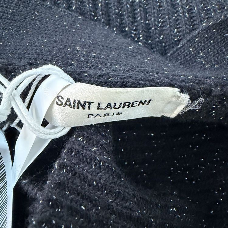 Saint Laurent Paris Saint Laurent Metallic Wool Knit Cardigan Size XL Size US XL / EU 56 / 4 - 3 Thumbnail