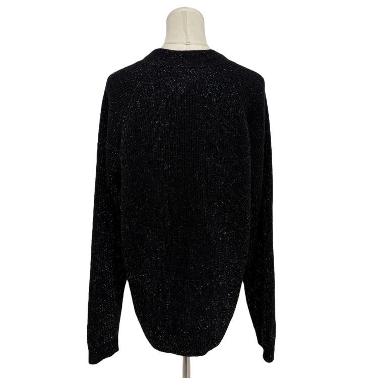 Saint Laurent Paris Saint Laurent Metallic Wool Knit Cardigan Size XL Size US XL / EU 56 / 4 - 2 Thumbnail