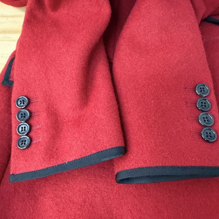 Saint Laurent Paris Saint Laurent Red Trimmed Blazer Size 36 Size XS / US 0-2 / IT 36-38 - 11 Thumbnail