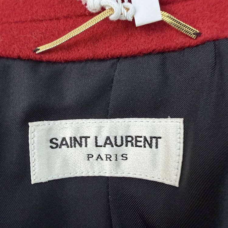 Saint Laurent Paris Saint Laurent Red Trimmed Blazer Size 36 Size XS / US 0-2 / IT 36-38 - 3 Thumbnail