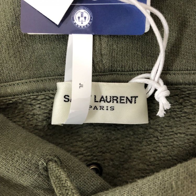 Saint Laurent Paris Saint Laurent Grommet Detail Hoodie Size M Size US M / EU 48-50 / 2 - 3 Thumbnail