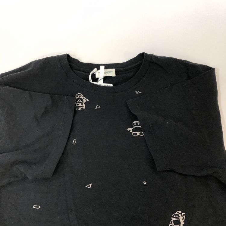 Saint Laurent Paris Saint Laurent Robot Print T-Shirt Size S Size US S / EU 44-46 / 1 - 9 Thumbnail