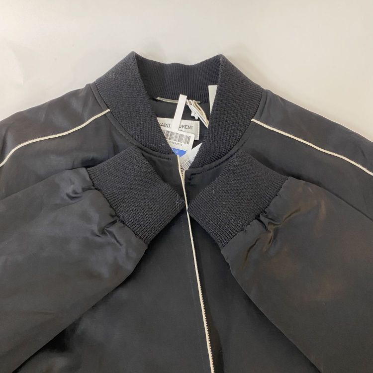 Saint Laurent Paris Saint Laurent Embroidered Logo Bomber Jacket Size 46 Size US S / EU 44-46 / 1 - 11 Thumbnail