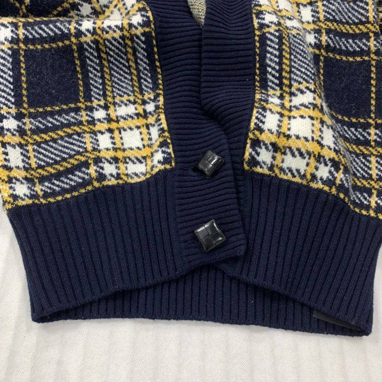 Saint Laurent Paris Saint Laurent Plaid Wool Cardigan Size XS Size XS / US 0-2 / IT 36-38 - 8 Thumbnail