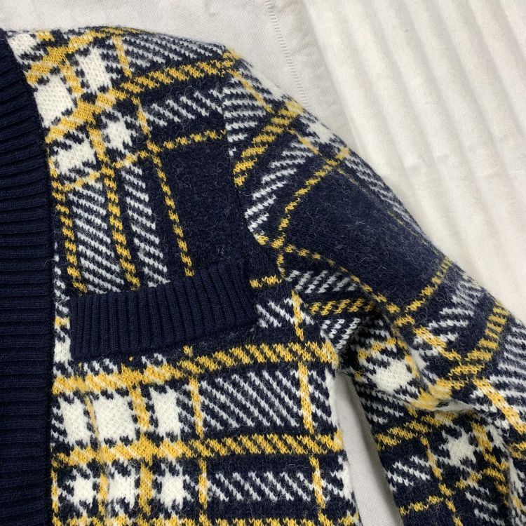 Saint Laurent Paris Saint Laurent Plaid Wool Cardigan Size XS Size XS / US 0-2 / IT 36-38 - 7 Thumbnail