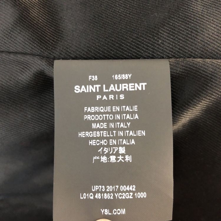 Saint Laurent Paris Saint Laurent Leather Biker Jacket Size 38 Size S / US 4 / IT 40 - 4 Thumbnail