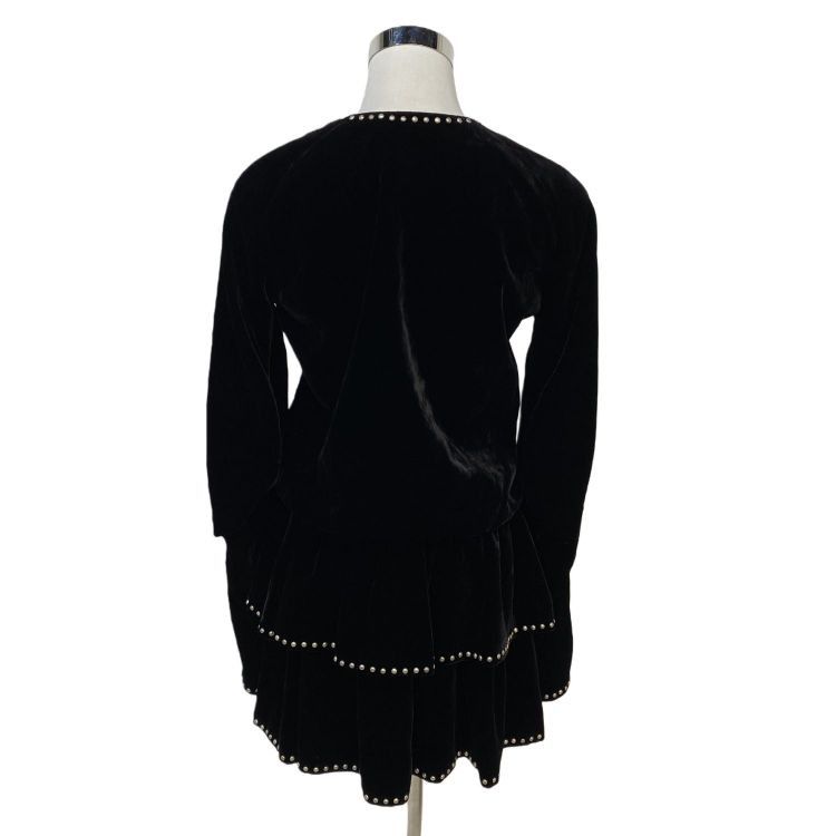 Saint Laurent Paris Saint Laurent Studded Velvet Jacket F38 Size S / US 4 / IT 40 - 2 Thumbnail