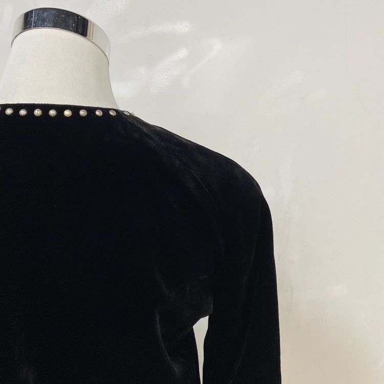 Saint Laurent Paris Saint Laurent Studded Velvet Jacket F38 Size S / US 4 / IT 40 - 8 Thumbnail