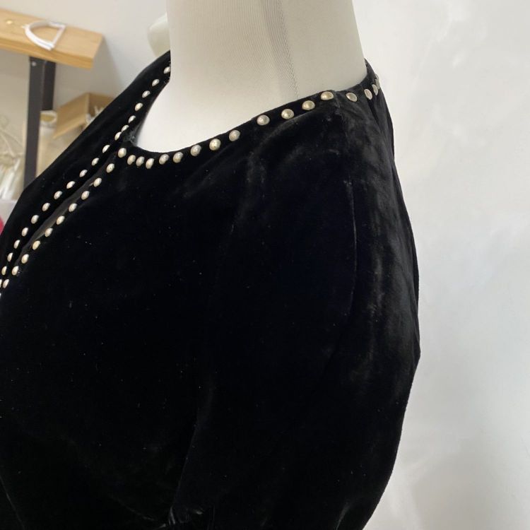 Saint Laurent Paris Saint Laurent Studded Velvet Jacket F38 Size S / US 4 / IT 40 - 7 Thumbnail