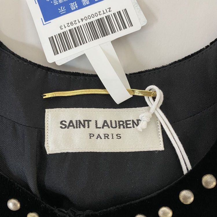 Saint Laurent Paris Saint Laurent Studded Velvet Jacket F38 Size S / US 4 / IT 40 - 3 Thumbnail