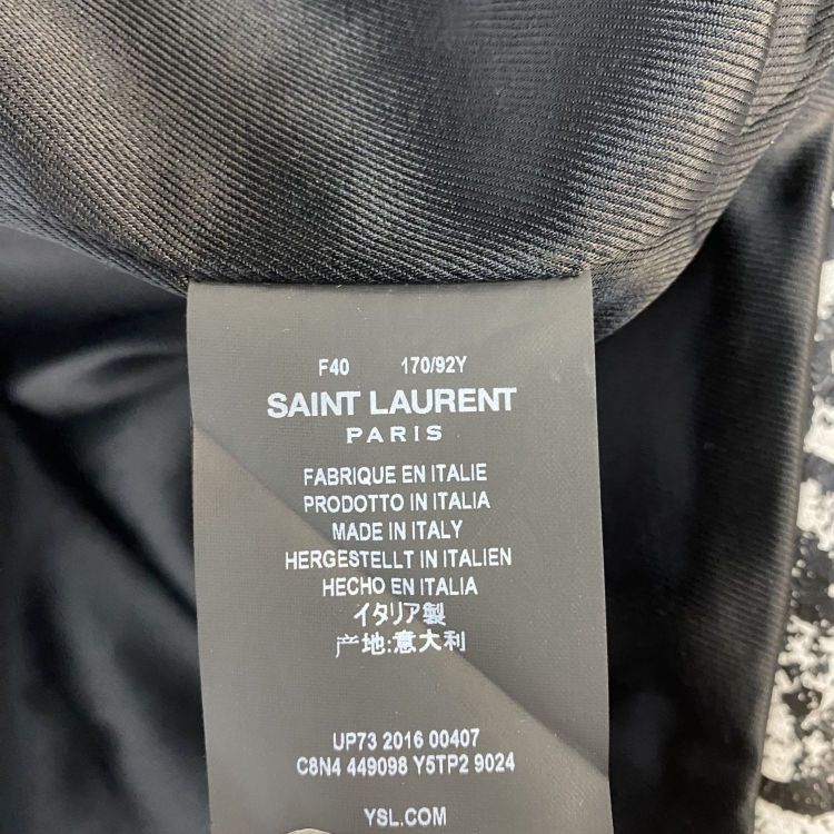 Saint Laurent Paris Saint Laurent Graffiti Leather Biker Jacket Size 40 Size M / US 6-8 / IT 42-44 - 4 Thumbnail