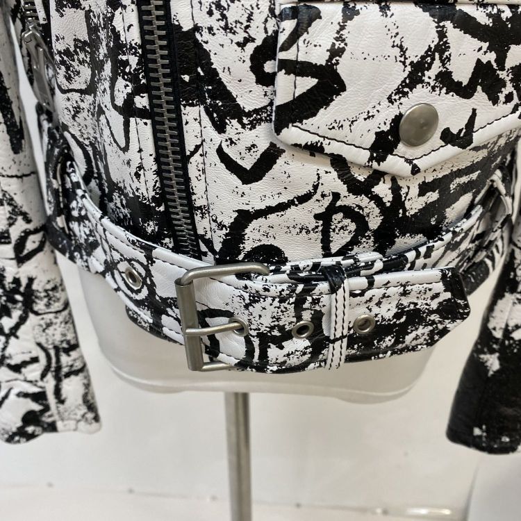 Saint Laurent Paris Saint Laurent Graffiti Leather Biker Jacket Size 40 Size M / US 6-8 / IT 42-44 - 12 Thumbnail