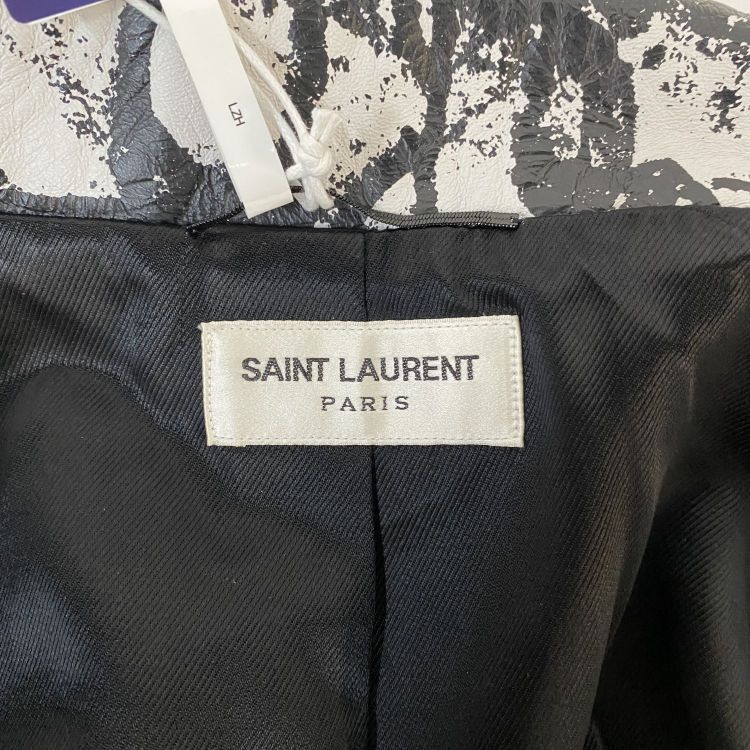 Saint Laurent Paris Saint Laurent Graffiti Leather Biker Jacket Size 40 Size M / US 6-8 / IT 42-44 - 3 Thumbnail