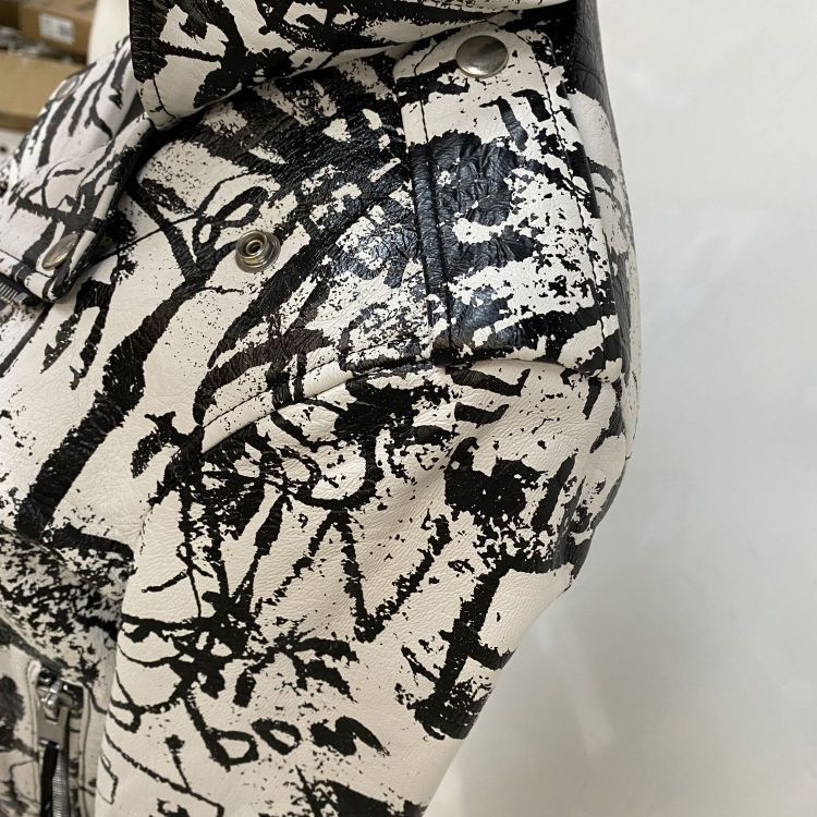 Saint Laurent Paris Saint Laurent Graffiti Leather Biker Jacket Size 40 Size M / US 6-8 / IT 42-44 - 7 Thumbnail